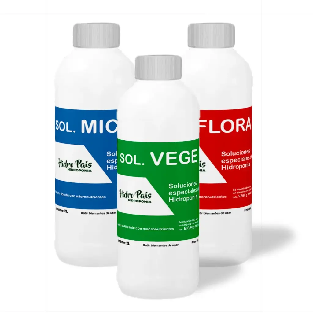Nutrientes Hidroponia (Plantas frutales) – Rendimiento 100L