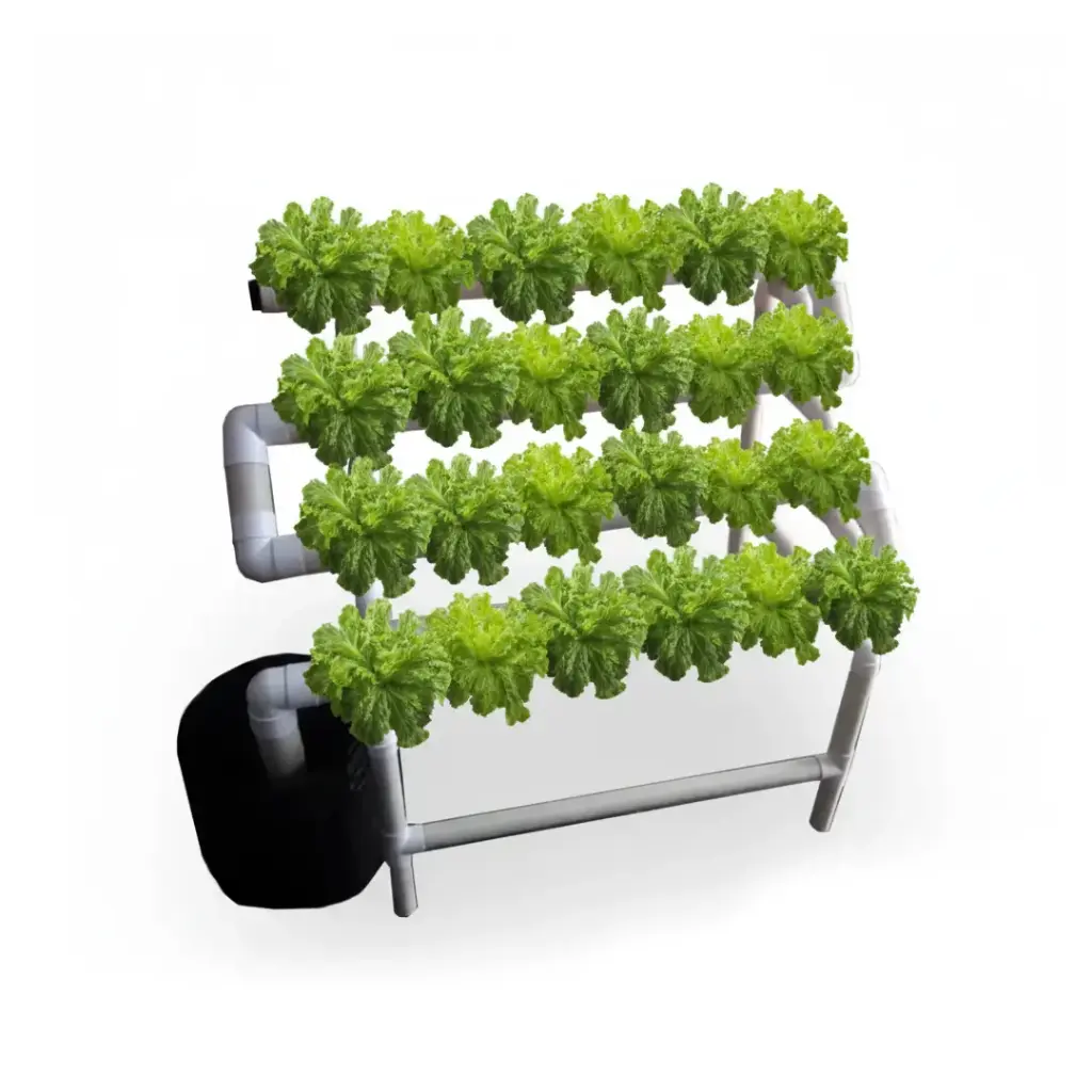 [KIT-00192] Sistema Hidropónico de Escalera 28 plantas con Nutrientes