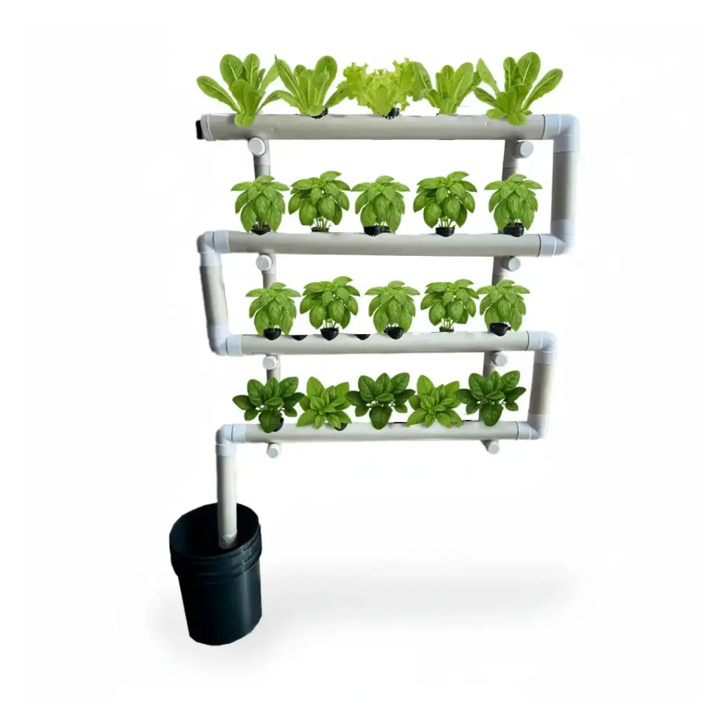 [KIT-00186] Sistema Hidropónico Pared 28 plantas con Nutrientes